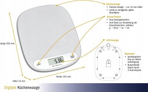 Waga kuchenna TFA TFA 50.2003.02 Digital Kitchen Scale 2
