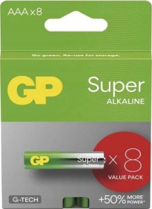 GP 4+4 GP Super Alkaline 1,5V AAA Micro LR03 Rel.   03024ADHETA-B8 1
