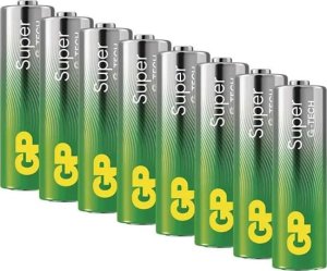 GP 4+4 Super Alkaline 1,5V AA Mignon LR06 Rel.  03015ADHETA-B8 2