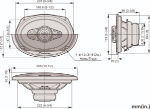 Głośnik samochodowy Pioneer Pioneer TS-A6991F 5