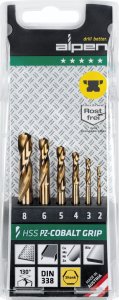 Wiertło Alpen Alpen Cassette PZ HSS Cobalt 1897 3-kant TM 6, 6-pcs. 1