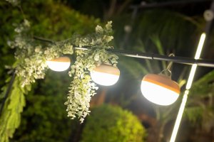 Lampa stołowa New Garden CHERRY BULB BATTERY beige 9W 2