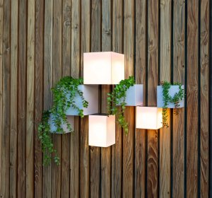 Kinkiet New Garden New Garden WALLY 12X12X12 SOLAR WALL 2