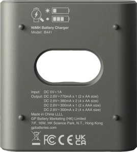 Ładowarka GP GP ReCyko B441 4-Port USB-Model Charger incl.4xAAA NiMh 850mAh 2
