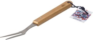 Laguiole Tradition Jean Dubost Laguiole Barbecue Fork with Wood Handle 2