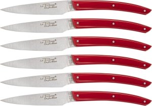 Laguiole Tradition Jean Dubost Laguiole 6 pcs. Knife Set, Acrylic Red 1