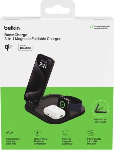 Ładowarka Belkin Belkin BOOST Charge 3in1 Qi2 15W magn.Charg.Stand bl.  WIZ029vfBK 16