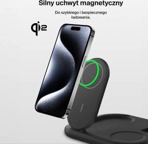 Ładowarka Belkin Belkin BOOST Charge 3in1 Qi2 15W magn.Charg.Stand bl.  WIZ029vfBK 9