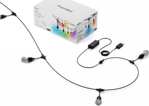 Nanoleaf Nanoleaf Essentials Smart Multicolour Outdoor String Light Starter Kit - wielokolorowe lampki zewnętrzne 30 m, 55 Lm/żarówka, 27 W 2700 K-6500 K, kontroler w zestawie (technologia Matter) 1