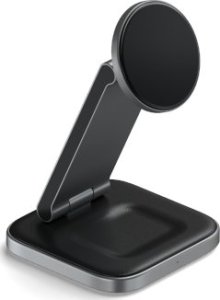 Satechi Satechi 3-in-1 Foldable Charging Stand - składana podstawka ładująca Qi2 do trzech urządzeń (US,CAN,EU,UK) (space gray) 1