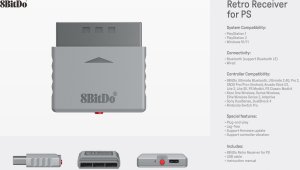 8BitDo 8BitDo Retro Receiver for PS1/PS2 22