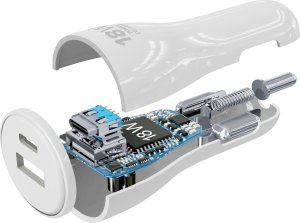 Ładowarka Cellular Line USB-C CAR CHARGER DUAL KIT C2L 30W WHITE 2