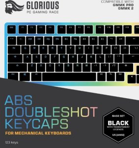 Glorious PC Gaming Race Glorious GMMK ABS Doubleshot V2 US Base Kit - Black 3