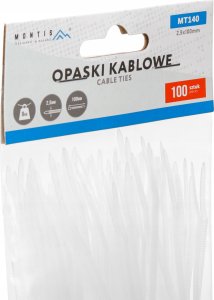 Montis Opaski zaciskowe Montis białe 3,6x250mm MT140 /100szt 8