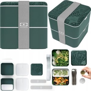 Monbento Monbento Bento Square Graphic Jungle zielony 1