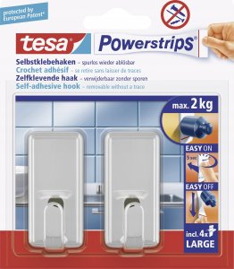 Tesa tesa Powerstrips Haken Large Classic chrom 1