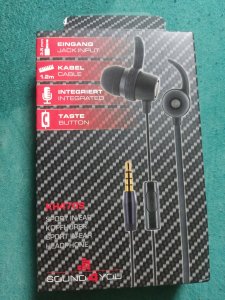 Słuchawki Schwaiger Schwaiger In-Ear Kopfhörer, 1 x 3,5 mm Klinkenst. stereo, sw 3