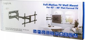 LogiLink LogiLink TV-Wandhalterung 43-80",50kg Tragkraft, schwenkbar 8