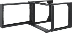 Intellinet Network Solutions INTELLINET 19" Open Frame Rack 2 Schienen 6HE T:450mm schwrz 1