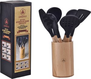 Laguiole Tradition Laguiole Küchenhelfer 6tlg. in hölzerner Schale 3