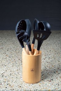 Laguiole Tradition Laguiole Küchenhelfer 6tlg. in hölzerner Schale 5