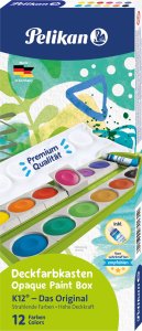 Pelikan Pelikan Farbkasten K12 Grün inkl. Deckweiß, 12 Farben 2