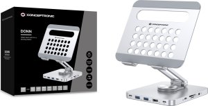 Stojak Conceptronic CONCEPTRONIC Tablet Halterung inkl 8-in-1 Docking Station si 3