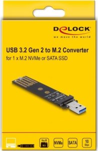 Kieszeń Delock DELOCK Combo Konverter für M.2 NVMe PCIe/SATA SSD USB 3.2 4