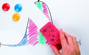 Trodat trodat Whiteboard Schwamm magnetisch rot 2