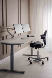 BakkerElkhuizen Monitorarm BE Flexible Dual biały retail 4