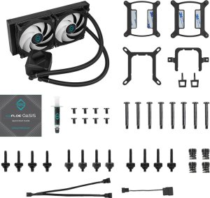 Chłodzenie wodne Iceberg Iceberg Thermal IceFLOE Oasis 240mm ARGB AIO cooling system 15