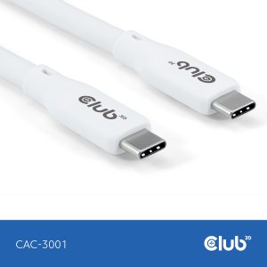 Club 3D Club3D Lifestyle USB-C Kabel  PD 240W,20Gbps  2m weiß  St/St retail 6