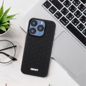 DKNY DKNY 3D Rubber Repeat Pattern - Etui iPhone 15 Pro Max (czarny) 12