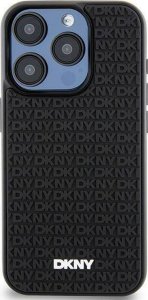 DKNY DKNY 3D Rubber Repeat Pattern - Etui iPhone 15 Pro Max (czarny) 3