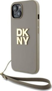 DKNY DKNY Wrist Strap Stock Logo - Etui iPhone 15 Plus (beżowy) 1