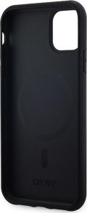 DKNY Leather Checkered Mono Pattern MagSafe - Etui iPhone 11 (czarny) 17