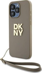 DKNY DKNY Wrist Strap Stock Logo - Etui iPhone 15 Pro Max (beżowy) 1