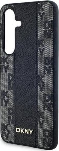 DKNY Leather Checkered Mono Pattern MagSafe - Etui Samsung Galaxy S24+ (czarny) 6