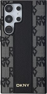 DKNY Leather Checkered Mono Pattern MagSafe - Etui Samsung Galaxy S24+ (czarny) 9
