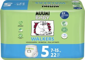 Muumi Muumi Baby, Pieluchomajtki ekologiczne 5 (10-15kg), 38 szt. 2
