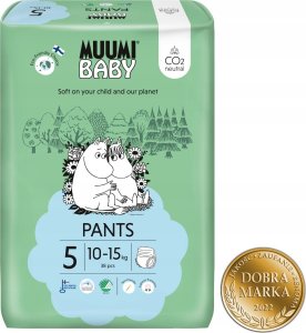Muumi Muumi Baby, Pieluchomajtki ekologiczne 5 (10-15kg), 38 szt. 3