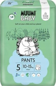 Muumi Muumi Baby, Pieluchomajtki ekologiczne 5 (10-15kg), 38 szt. 4