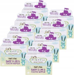 Jack NJill Chusteczki do mycia dziąseł niemowląt, 25 szt., 8 opakowań 4