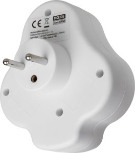 Maclean Gniazdko prądowe rozgałęźnik z 2 gniazdami i USB A/C 2.4A 2x16A (MCE336) 3