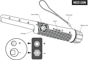 Maclean Wykrywacz metali Maclean, PinPoint, wodoodporny, MCE120N 9