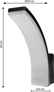 Kinkiet Maclean Lampa LED 20W czarna (MCE511 B) 8