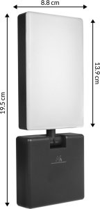 Kinkiet Maclean Lampa LED, kolor czarny, 10W, IP65, 700lm, barwa neutralna biała 9