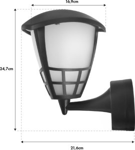 Kinkiet Maclean Kinkiet 1xE27  Maclean, max. obciążenie 60W, IP65, kolor czarny, MCE519 B 8