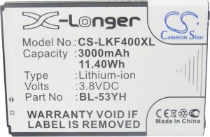 Bateria Cameron Sino Akumulator Bateria T Bl-53yh Eac62378905 Do Lg G3 D855 Ls990 D850 D851 F400 / Cs-lkf400xl 5