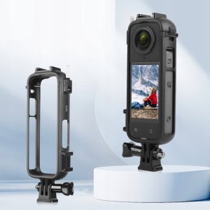 Puluz Frame Mount Uchwyt Obudowa Ramka Montażowa Statyw 2x Iso Do Insta360 X4 / X 4 / Pu979b 4